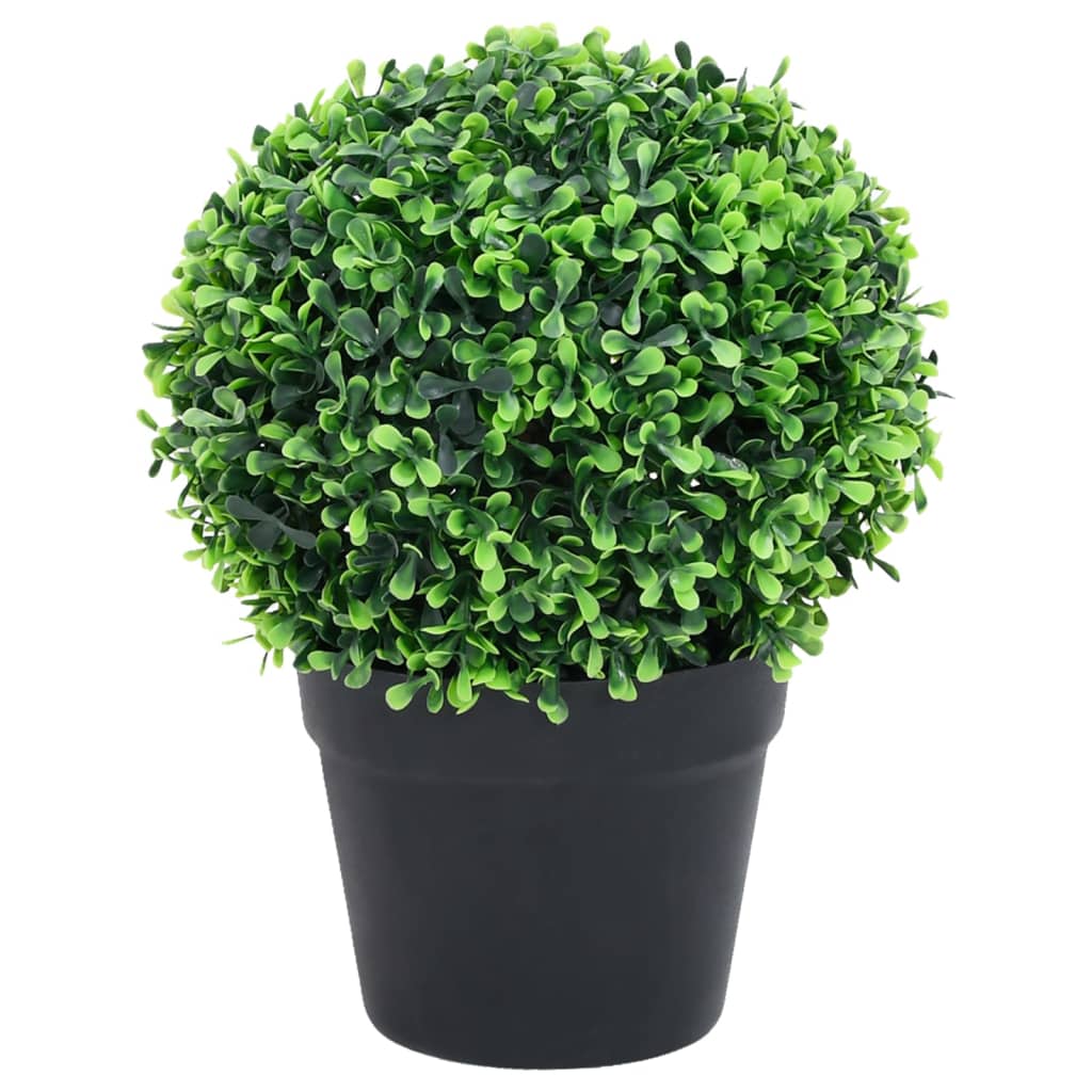 Kunstplanten met pot 2 st buxus bolvorming 37 cm groen is nu te koop bij PeponiXL, paradijselijk wonen!