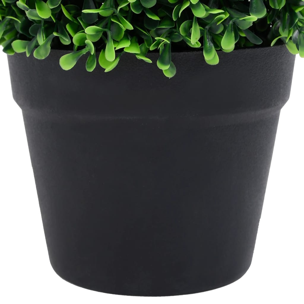 Kunstplanten met pot 2 st buxus bolvorming 37 cm groen is nu te koop bij PeponiXL, paradijselijk wonen!