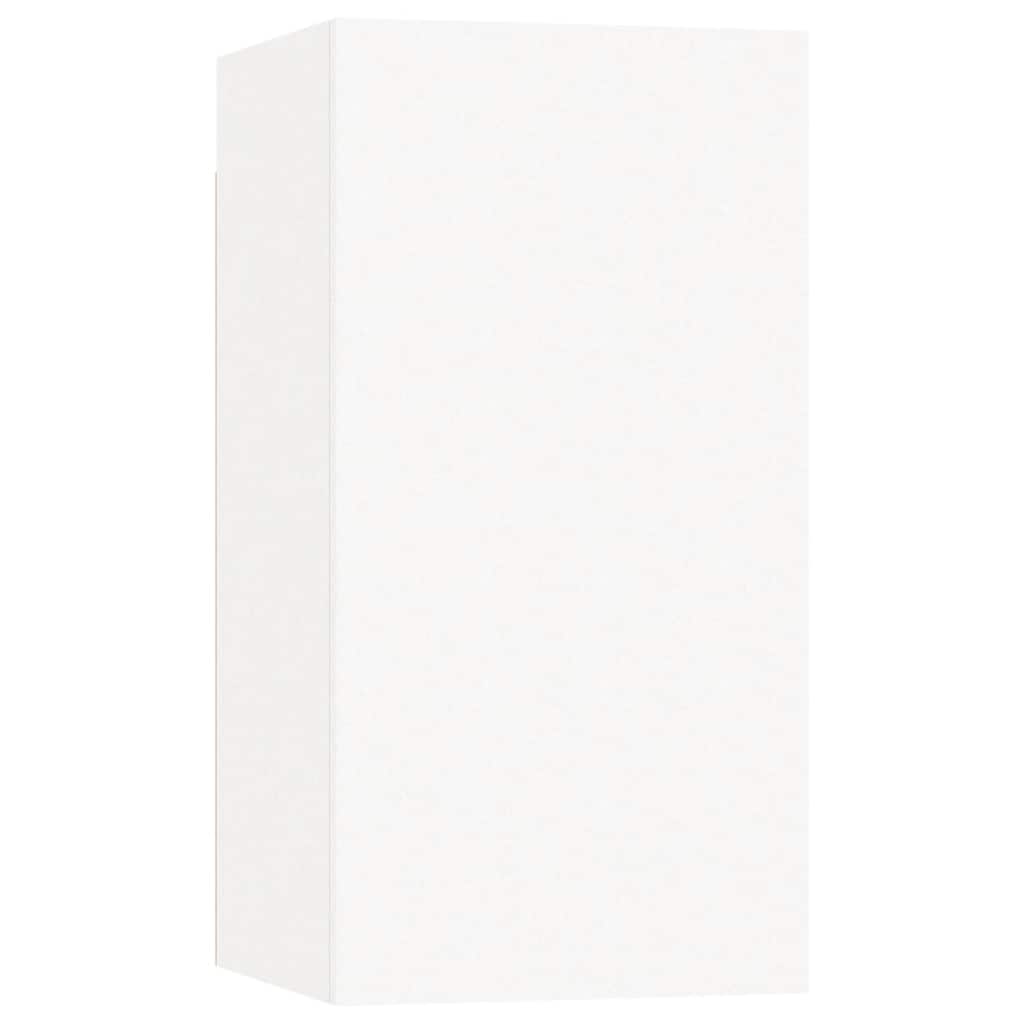 4-delige Tv-meubelset bewerkt hout wit is nu te koop bij PeponiXL, paradijselijk wonen!