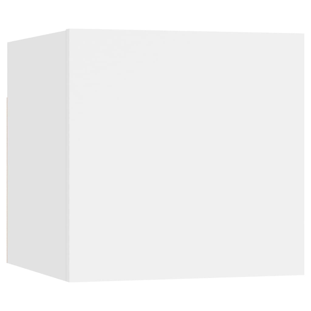 7-delige Tv-meubelset bewerkt hout wit is nu te koop bij PeponiXL, paradijselijk wonen!