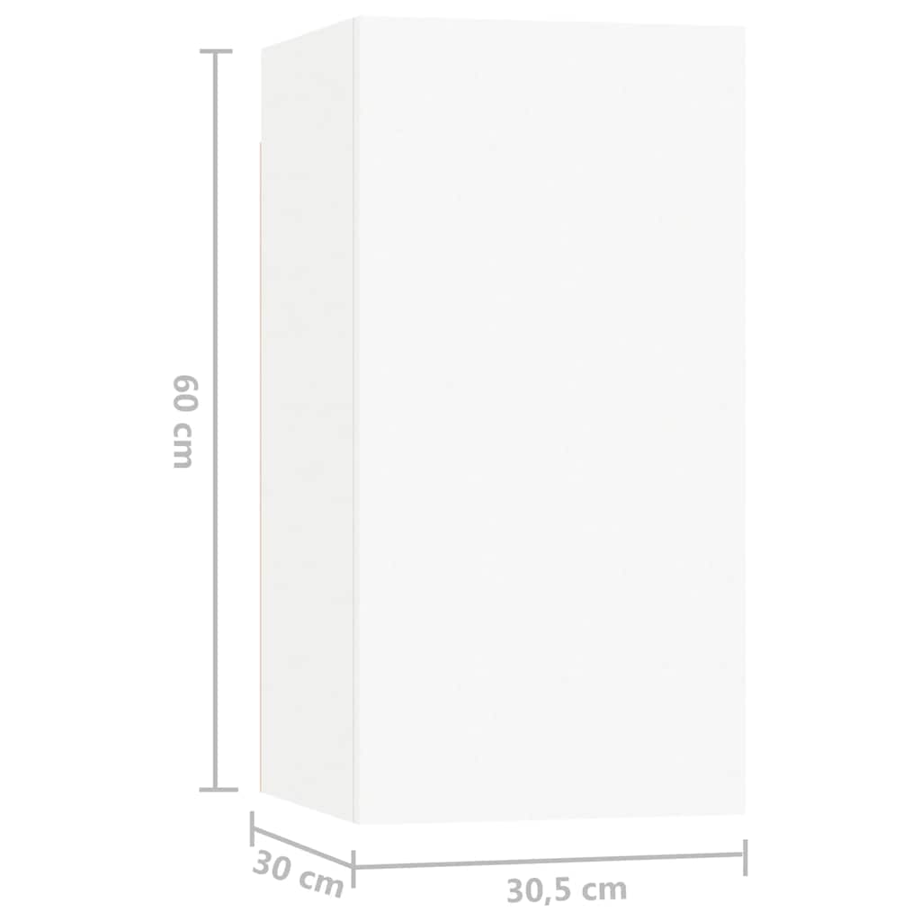 10-delige Tv-meubelset bewerkt hout wit is nu te koop bij PeponiXL, paradijselijk wonen!