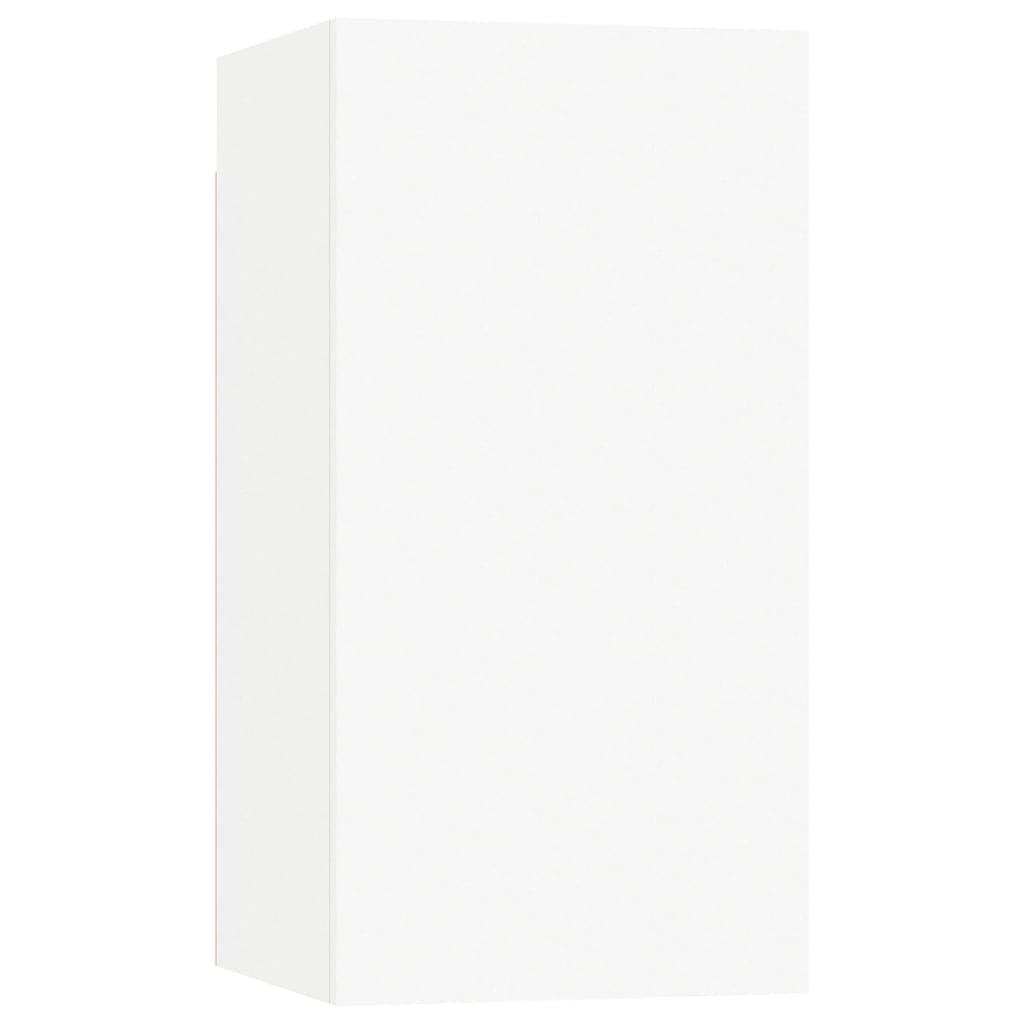 9-delige Tv-meubelset bewerkt hout wit is nu te koop bij PeponiXL, paradijselijk wonen!