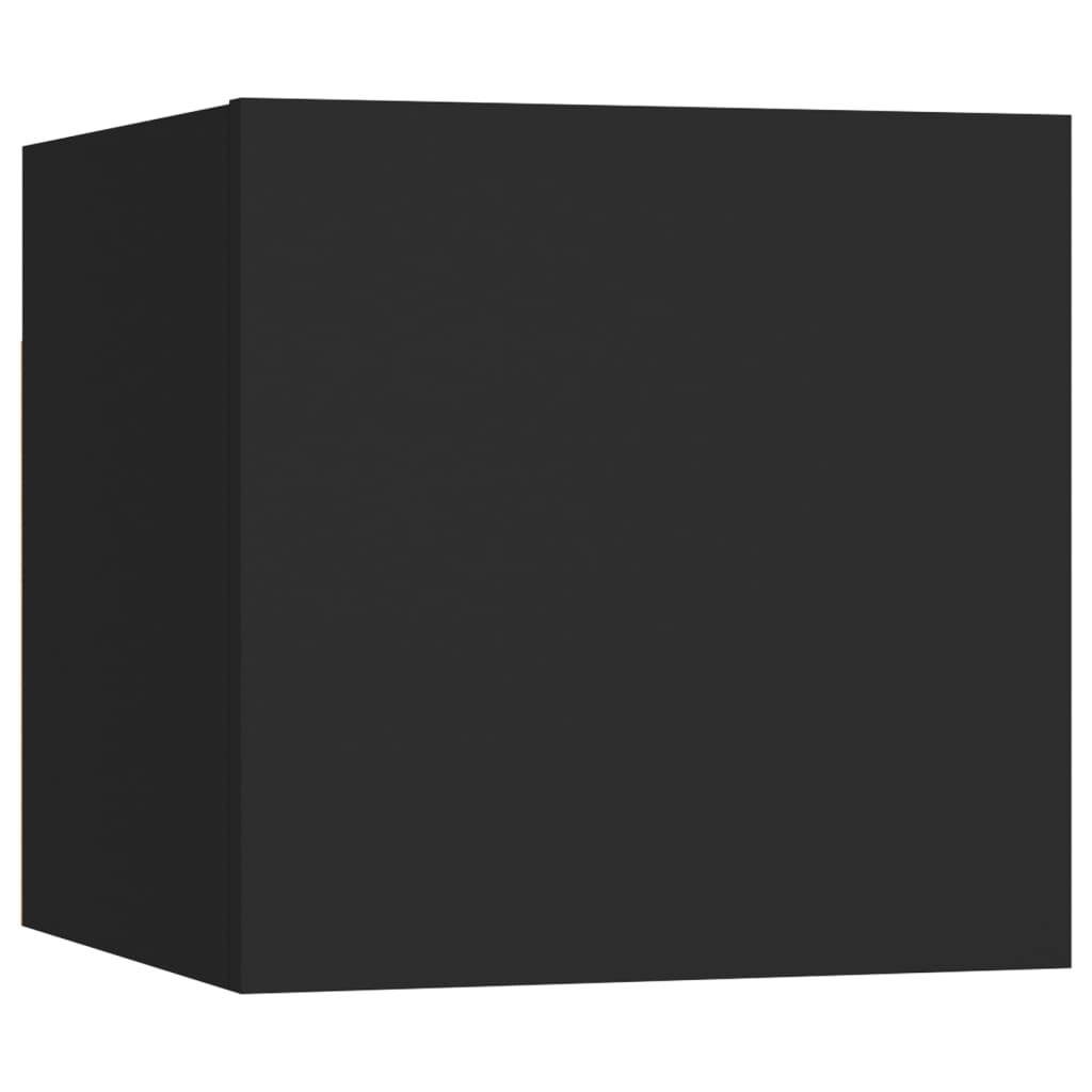 6-delige Tv-meubelset bewerkt hout zwart is nu te koop bij PeponiXL, paradijselijk wonen!