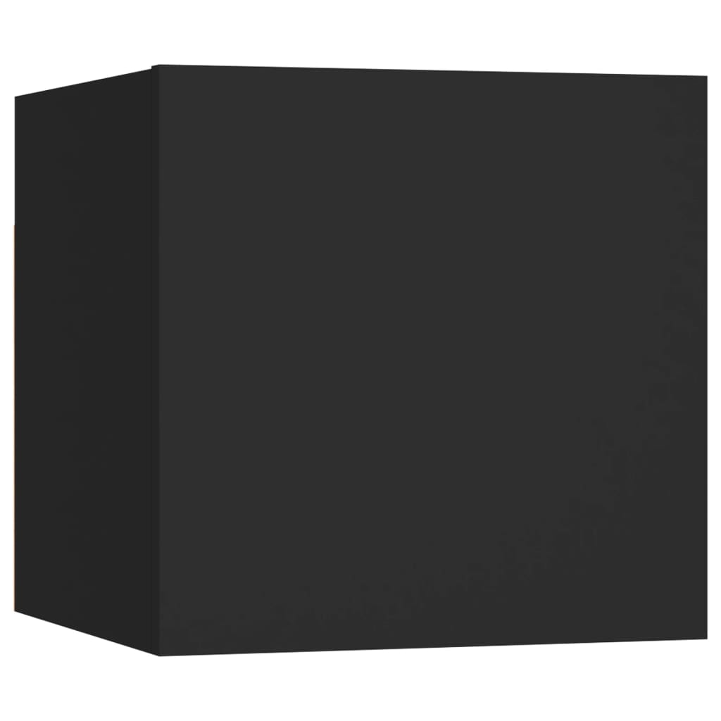 5-delige Tv-meubelset bewerkt hout zwart is nu te koop bij PeponiXL, paradijselijk wonen!