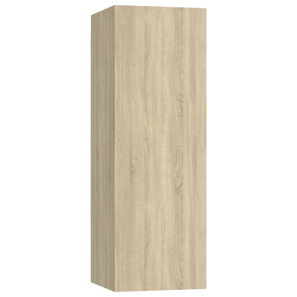 5-delige Tv-meubelset bewerkt hout sonoma eikenkleurig is nu te koop bij PeponiXL, paradijselijk wonen!