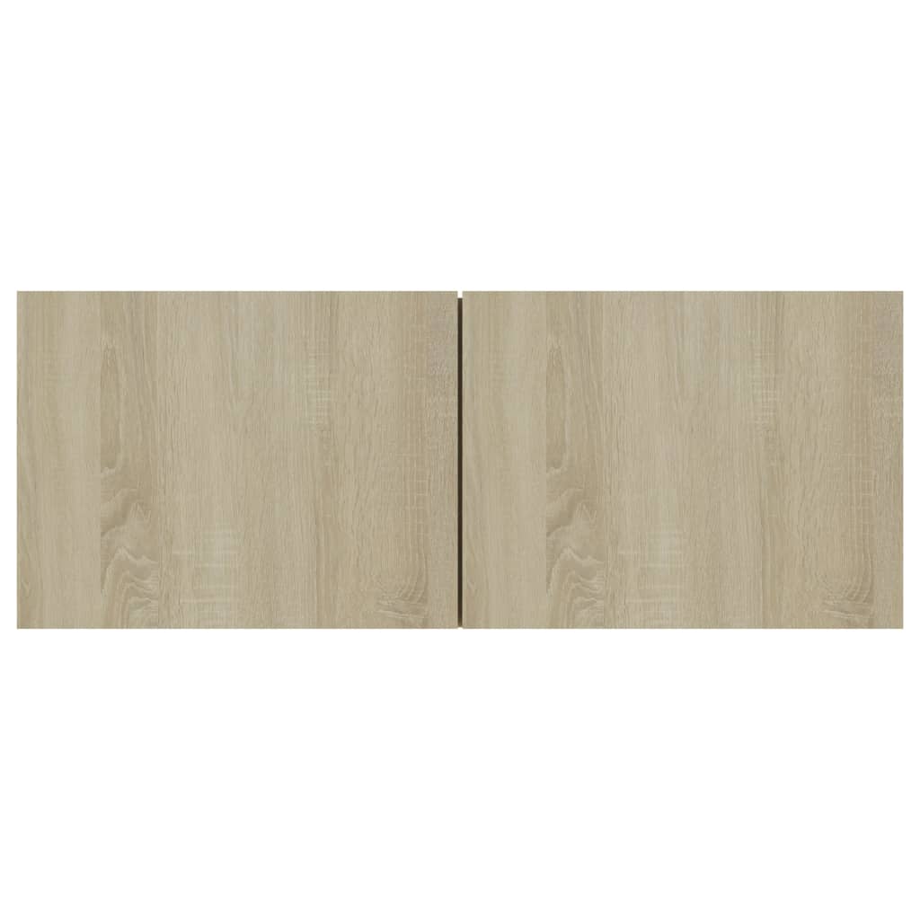 8-delige Tv-meubelset bewerkt hout sonoma eikenkleurig is nu te koop bij PeponiXL, paradijselijk wonen!