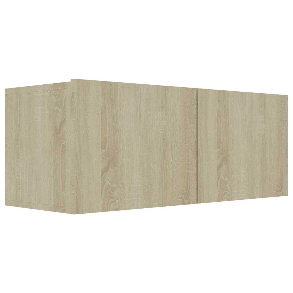 6-delige Tv-meubelset bewerkt hout sonoma eikenkleurig is nu te koop bij PeponiXL, paradijselijk wonen!