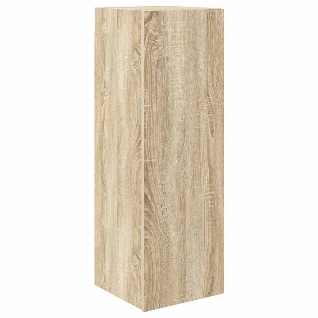 10-delige Tv-meubelset bewerkt hout sonoma eikenkleurig is nu te koop bij PeponiXL, paradijselijk wonen!