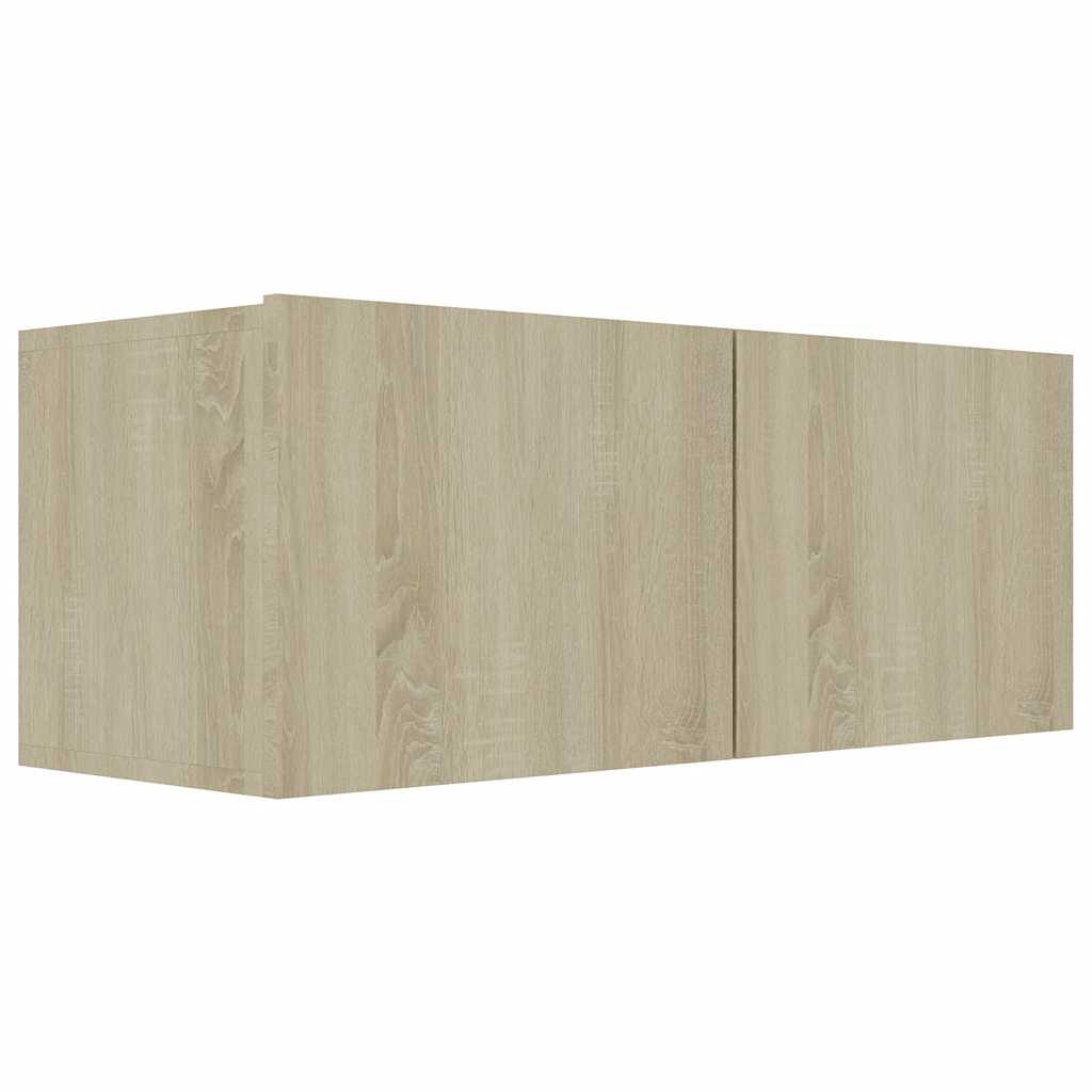 8-delige Tv-meubelset spaanplaat sonoma eikenkleurig is nu te koop bij PeponiXL, paradijselijk wonen!