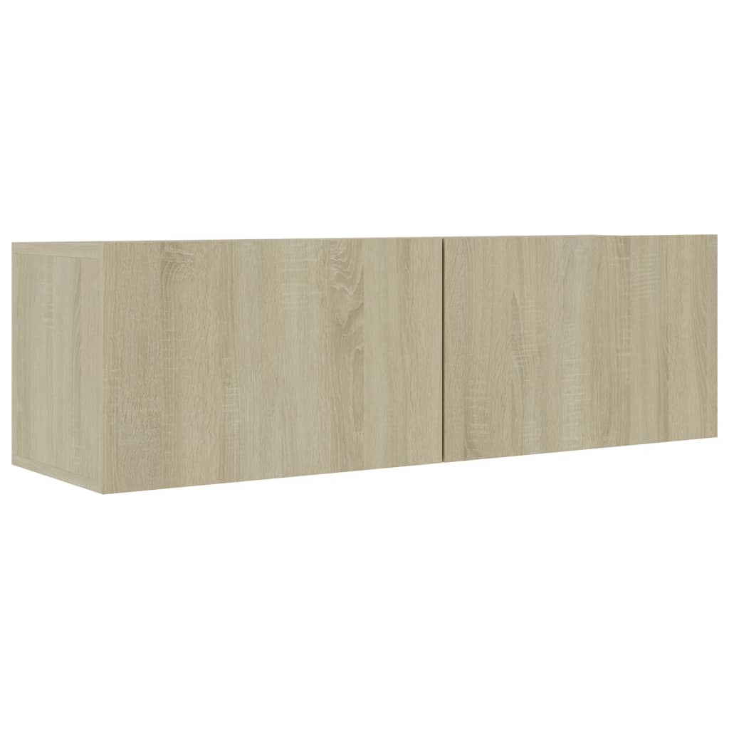 5-delige Tv-meubelset bewerkt hout sonoma eikenkleurig is nu te koop bij PeponiXL, paradijselijk wonen!