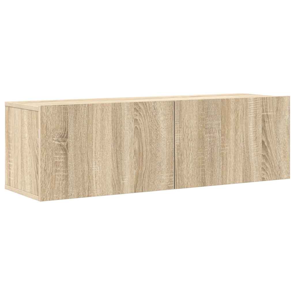 6-delige Tv-meubelset spaanplaat sonoma eikenkleurig is nu te koop bij PeponiXL, paradijselijk wonen!