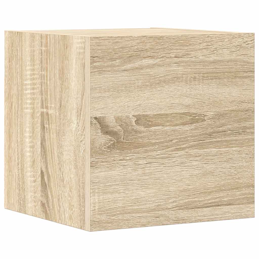 8-delige Tv-meubelset spaanplaat sonoma eikenkleurig is nu te koop bij PeponiXL, paradijselijk wonen!