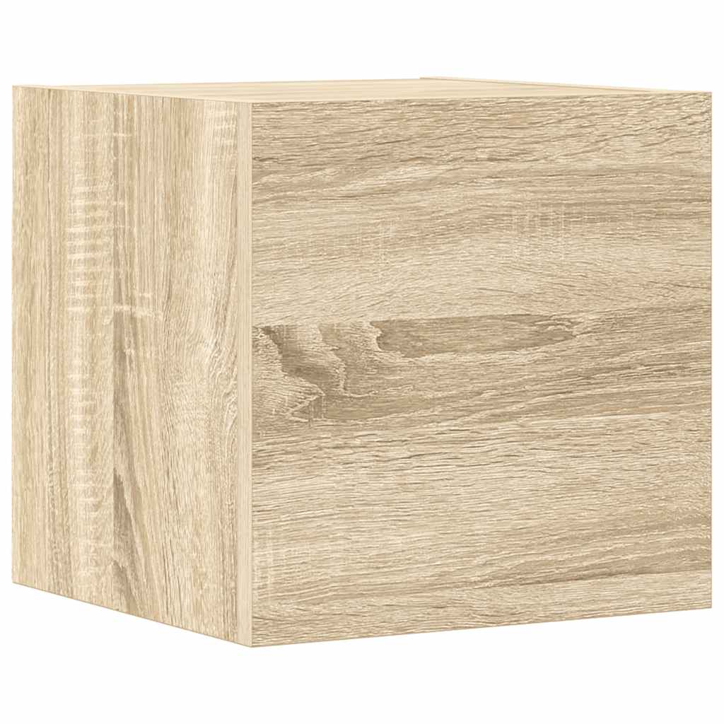 8-delige Tv-meubelset bewerkt hout sonoma eikenkleurig is nu te koop bij PeponiXL, paradijselijk wonen!