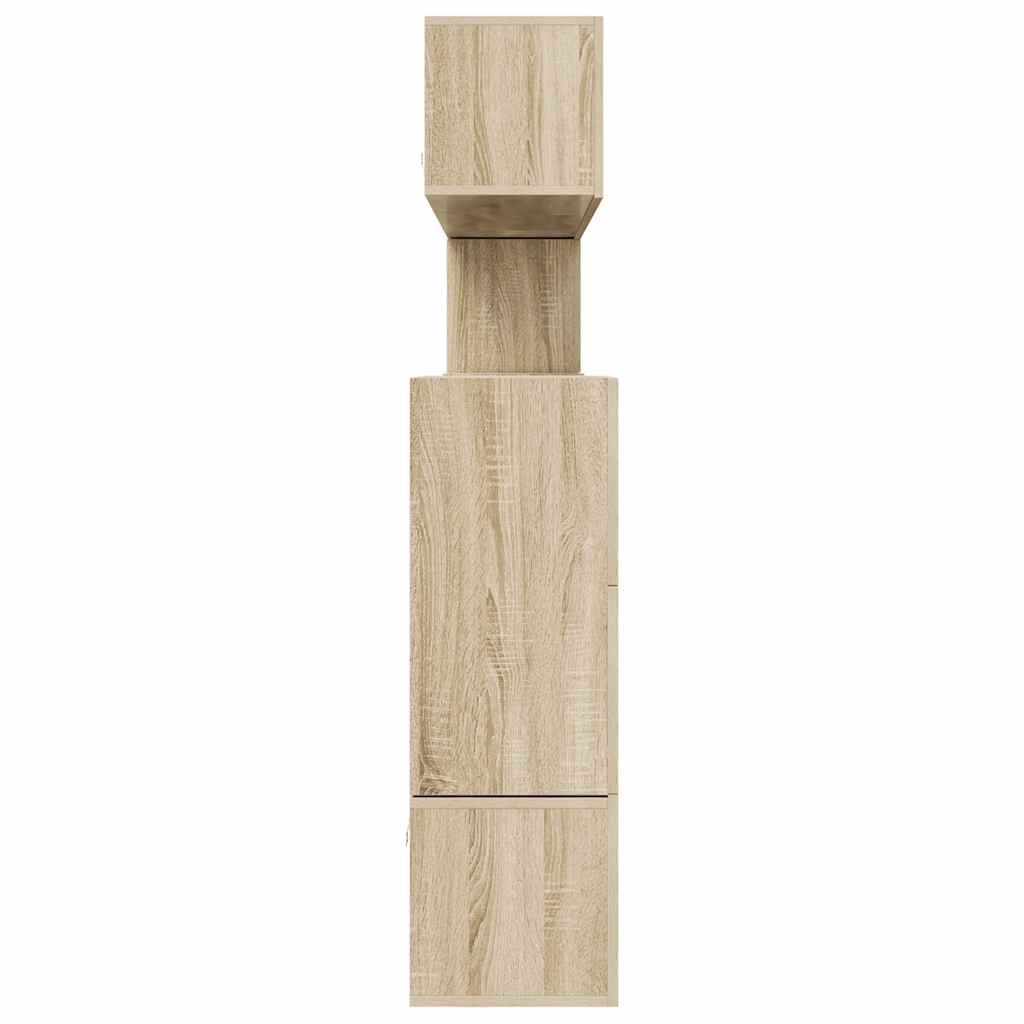 10-delige Tv-meubelset bewerkt hout sonoma eikenkleurig is nu te koop bij PeponiXL, paradijselijk wonen!