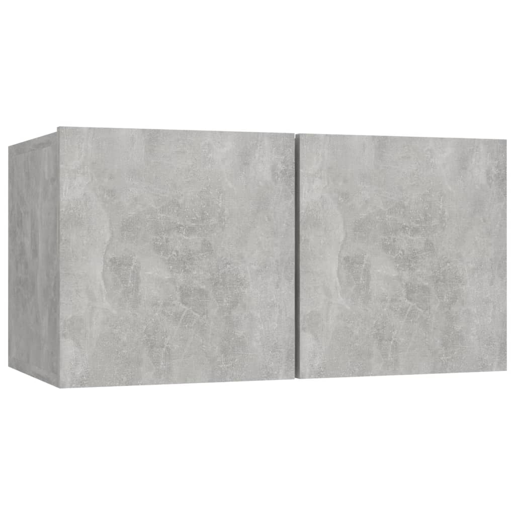 6-delige Tv-meubelset bewerkt hout betongrijs is nu te koop bij PeponiXL, paradijselijk wonen!