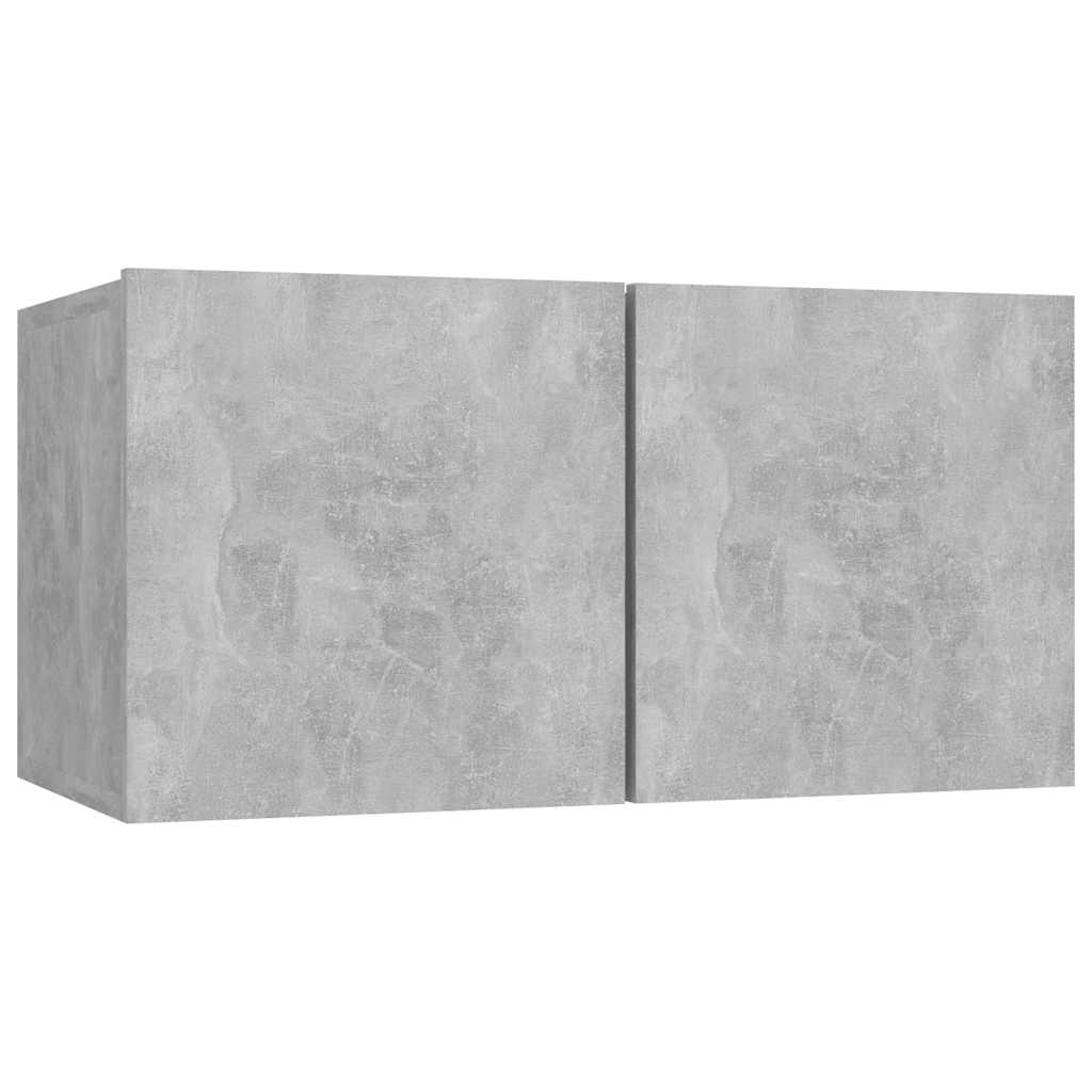7-delige Tv-meubelset bewerkt hout betongrijs is nu te koop bij PeponiXL, paradijselijk wonen!