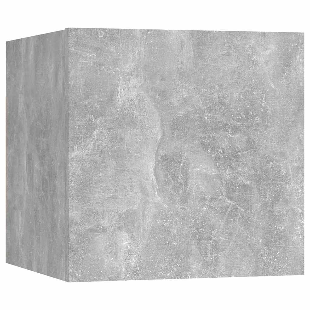 7-delige Tv-meubelset bewerkt hout betongrijs is nu te koop bij PeponiXL, paradijselijk wonen!
