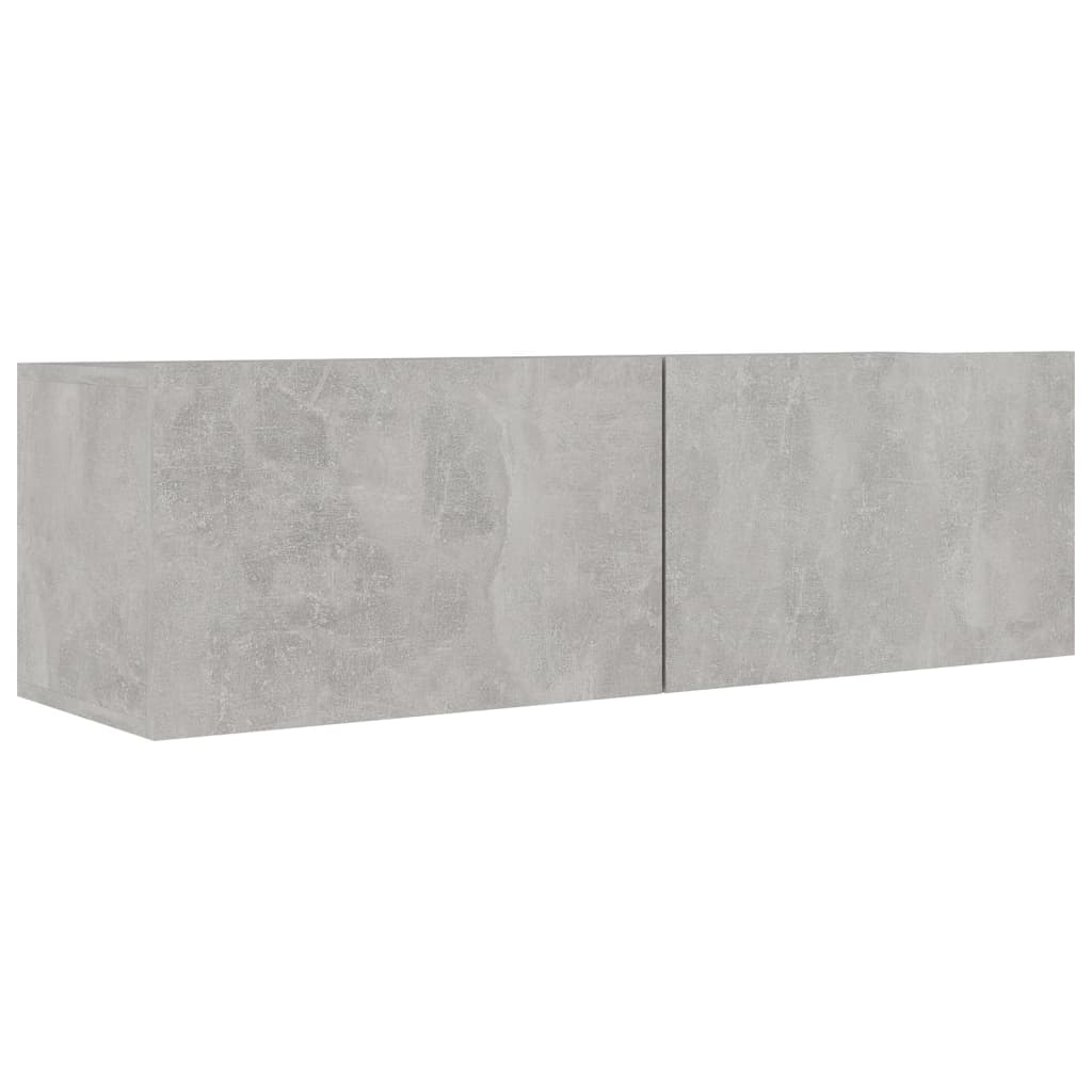 6-delige Tv-meubelset bewerkt hout betongrijs is nu te koop bij PeponiXL, paradijselijk wonen!