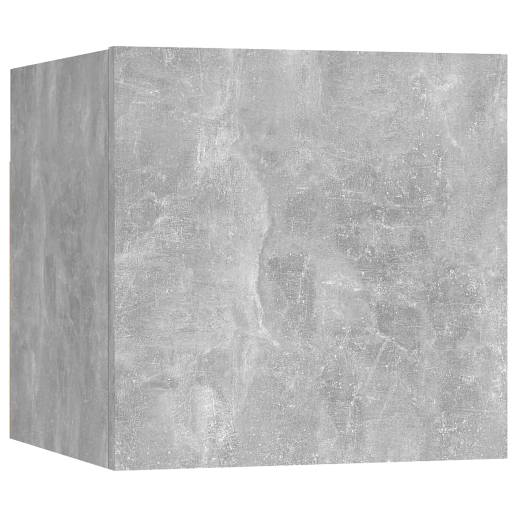 8-delige Tv-meubelset bewerkt hout betongrijs is nu te koop bij PeponiXL, paradijselijk wonen!