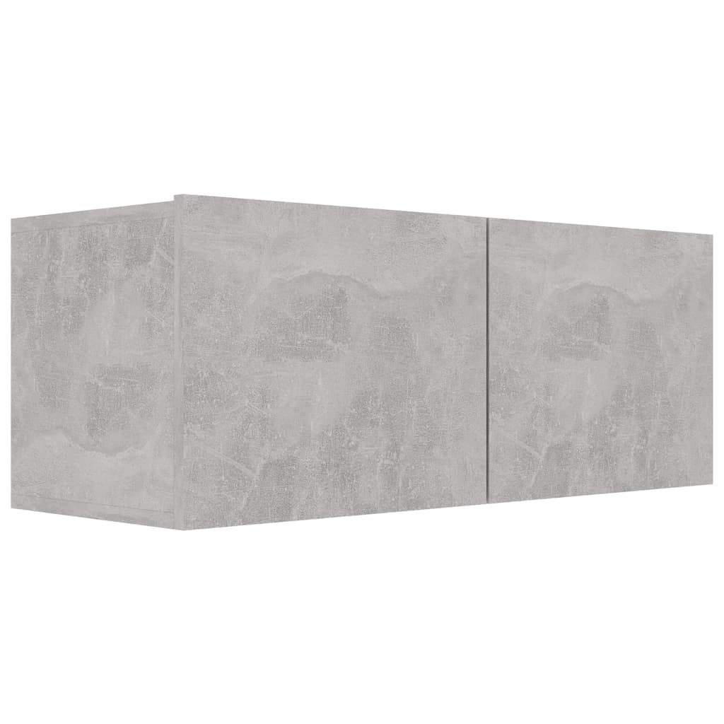 8-delige Tv-meubelset bewerkt hout betongrijs is nu te koop bij PeponiXL, paradijselijk wonen!