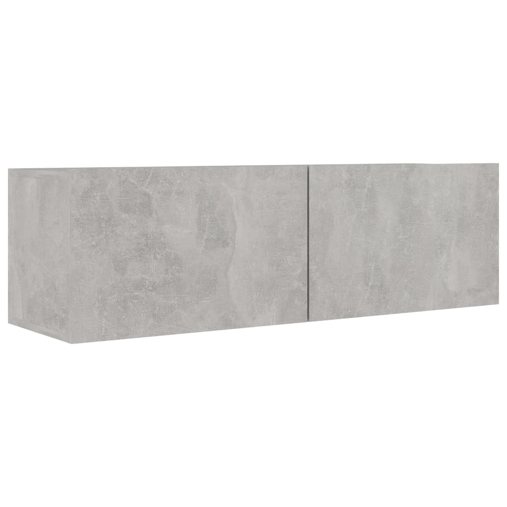 8-delige Tv-meubelset bewerkt hout betongrijs is nu te koop bij PeponiXL, paradijselijk wonen!