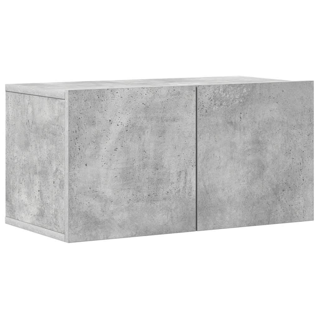 8-delige Tv-meubelset bewerkt hout betongrijs is nu te koop bij PeponiXL, paradijselijk wonen!