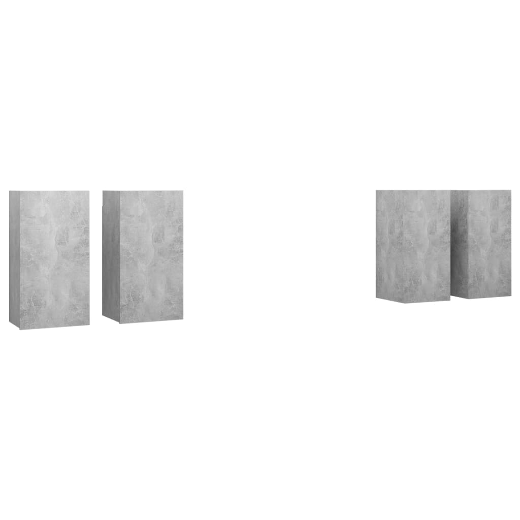 Tv-meubelen 4 st 30,5x30x60 cm bewerkt hout betongrijs is nu te koop bij PeponiXL, paradijselijk wonen!