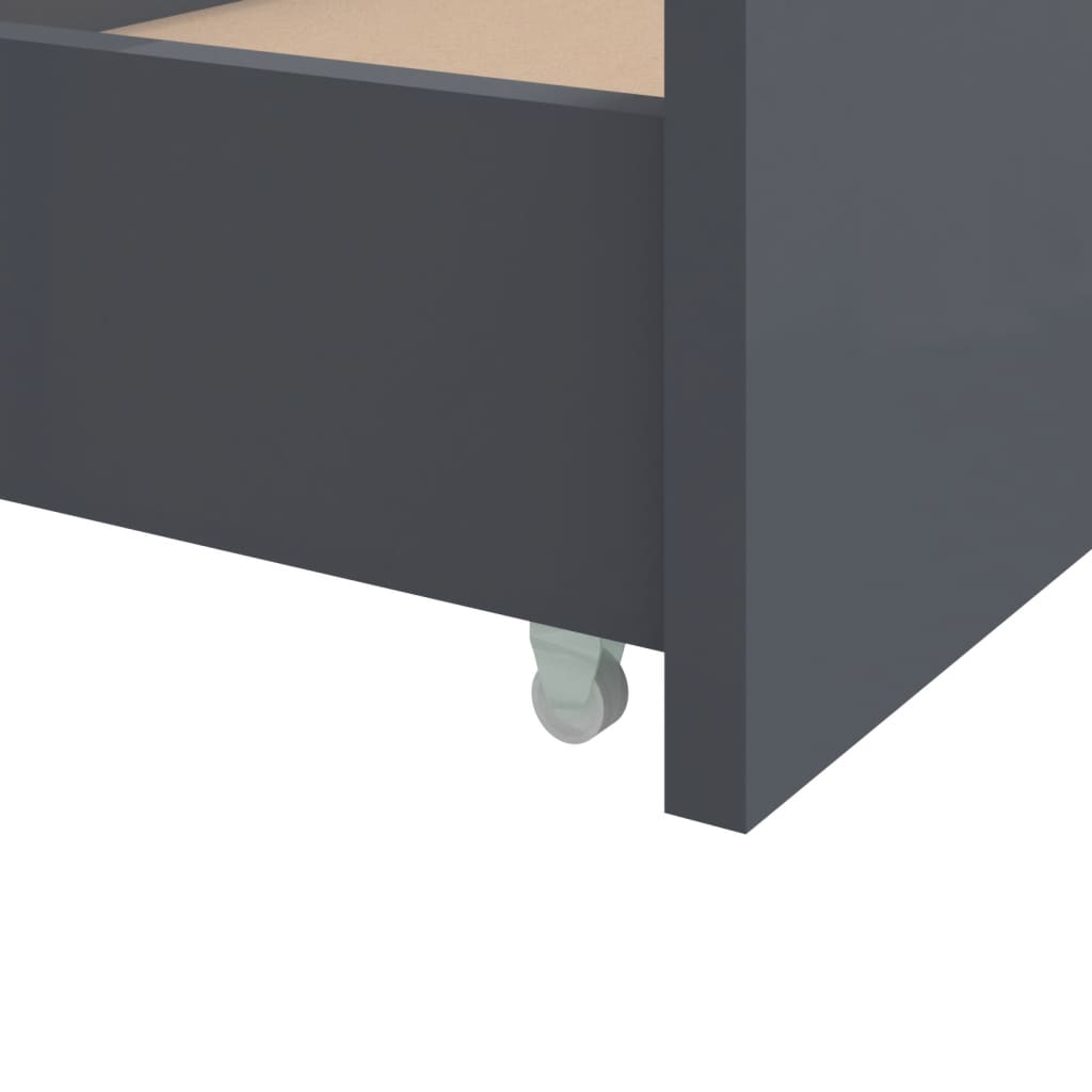 Bedframe met lades massief grenenhout donkergrijs 90x200 cm is nu te koop bij PeponiXL, paradijselijk wonen!
