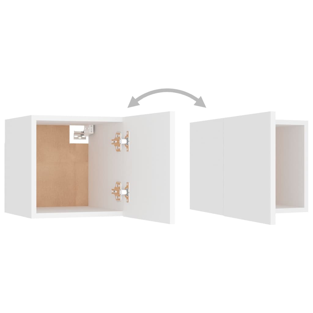 Nachtkastjes 2 st 30,5x30x30 cm spaanplaat wit is nu te koop bij PeponiXL, paradijselijk wonen!