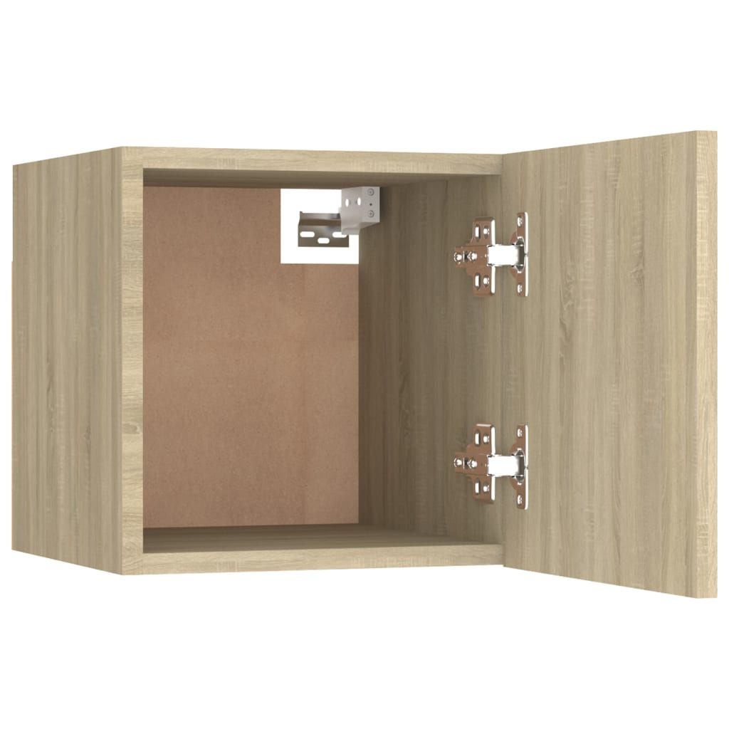 Nachtkastjes 2 st 30,5x30x30 cm spaanplaat sonoma eikenkleurig is nu te koop bij PeponiXL, paradijselijk wonen!