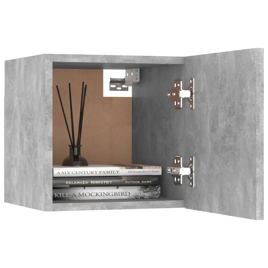 Nachtkastjes 2 st 30,5x30x30 cm spaanplaat betongrijs is nu te koop bij PeponiXL, paradijselijk wonen!