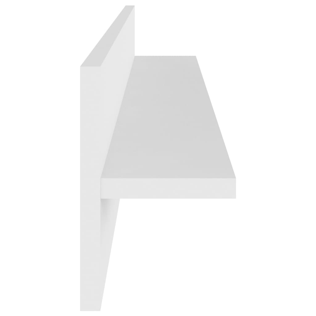 Wandschappen 4 st 80x11,5x18 cm bewerkt hout wit is nu te koop bij PeponiXL, paradijselijk wonen!