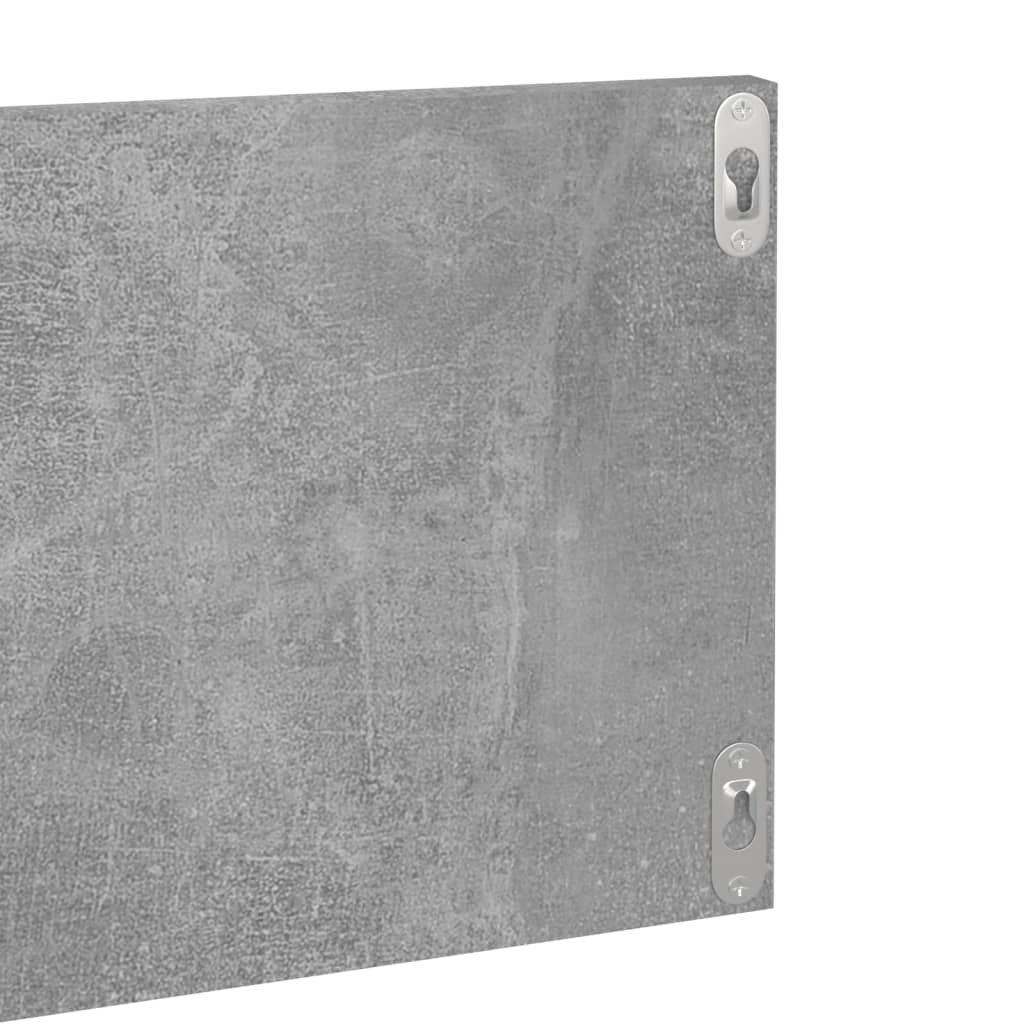Wandschappen 2 st 80x11,5x18 cm bewerkt hout betongrijs is nu te koop bij PeponiXL, paradijselijk wonen!