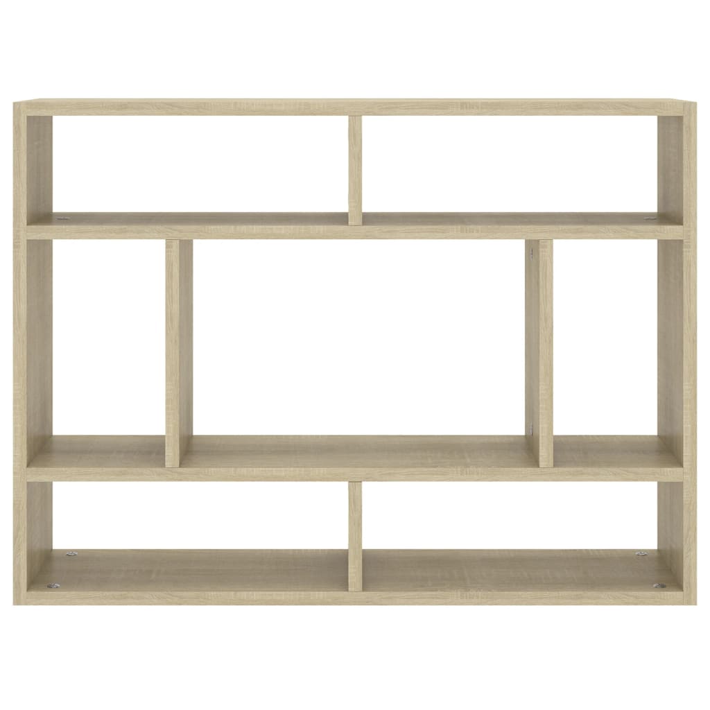 Wandschap 75x16x55 cm bewerkt hout sonoma eikenkleurig is nu te koop bij PeponiXL, paradijselijk wonen!