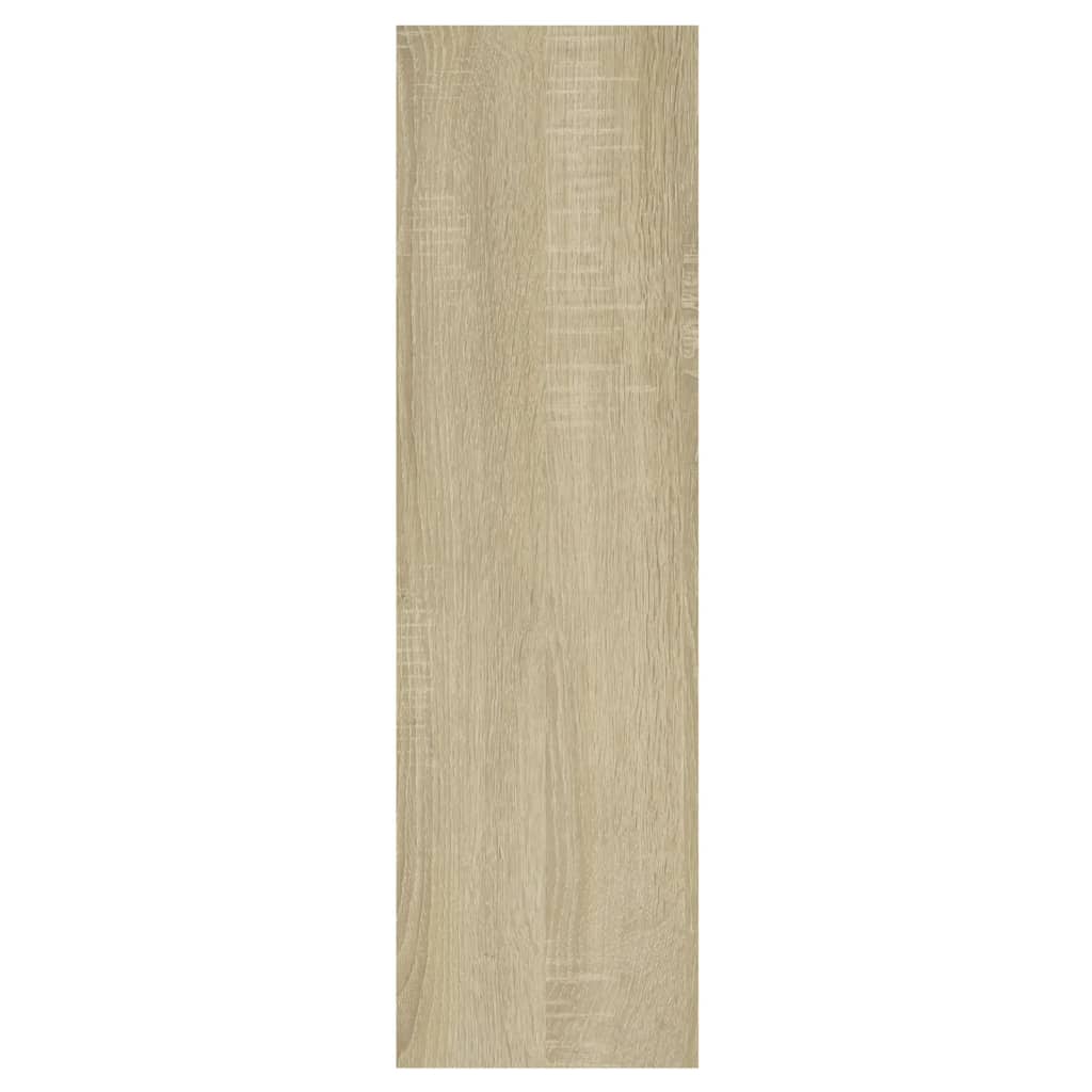 Wandschap 75x16x55 cm bewerkt hout sonoma eikenkleurig is nu te koop bij PeponiXL, paradijselijk wonen!