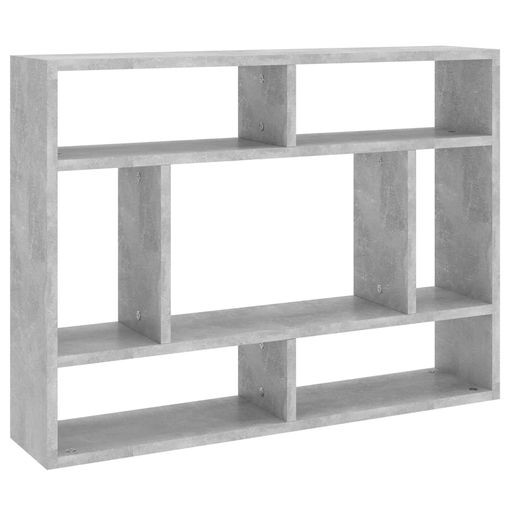 Wandschap 75x16x55 cm bewerkt hout betongrijs is nu te koop bij PeponiXL, paradijselijk wonen!