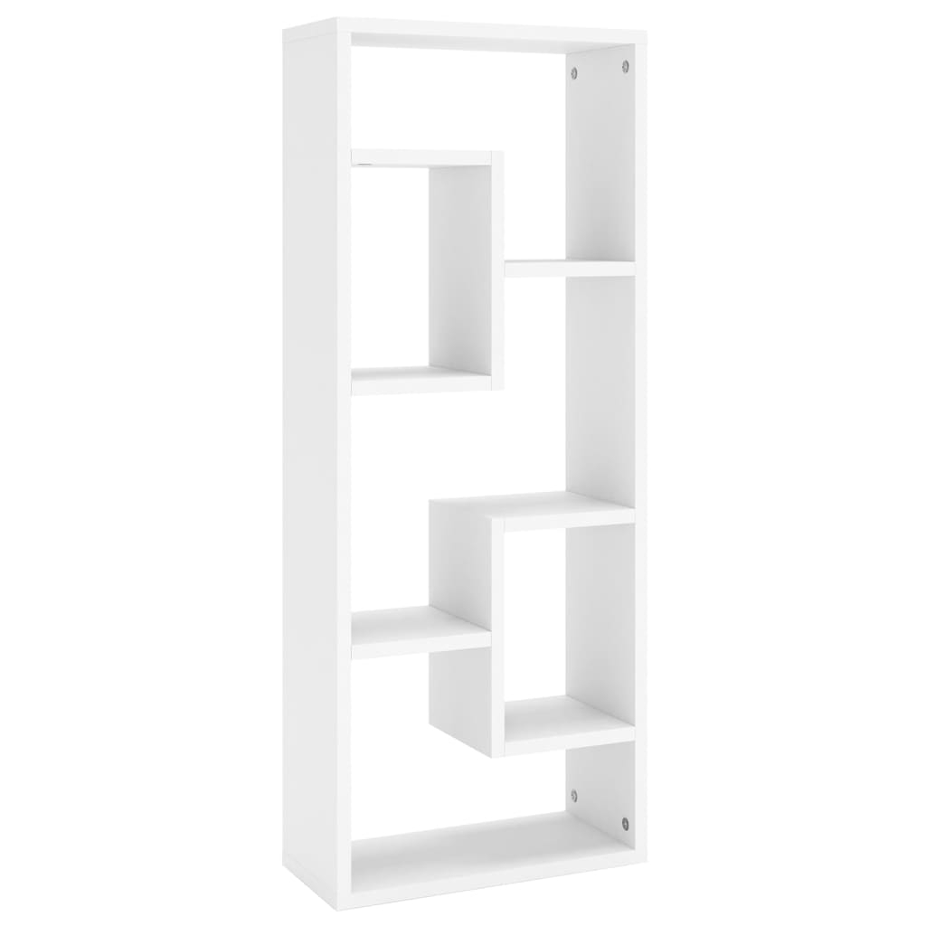 Wandschap 36x16x90 cm bewerkt hout wit is nu te koop bij PeponiXL, paradijselijk wonen!