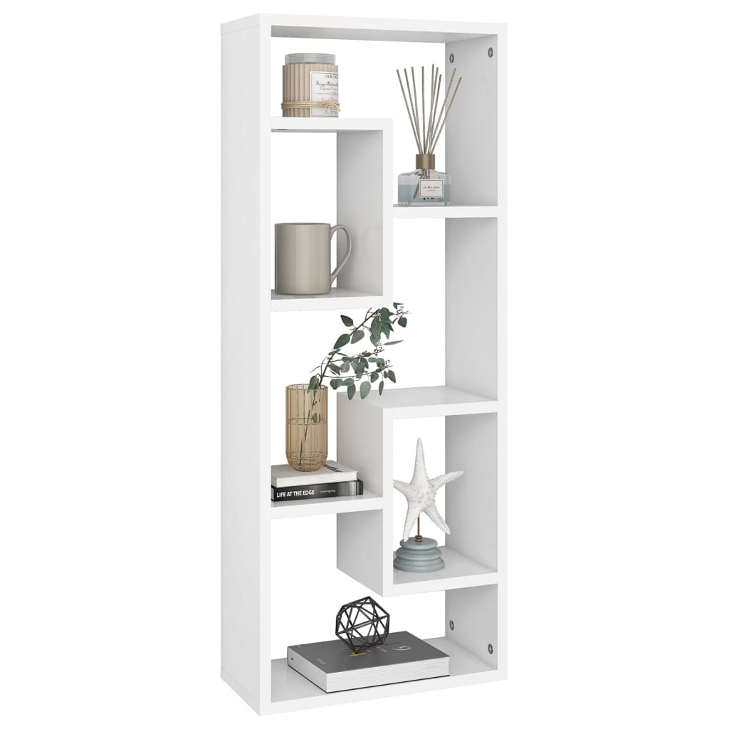 Wandschap 36x16x90 cm bewerkt hout wit is nu te koop bij PeponiXL, paradijselijk wonen!