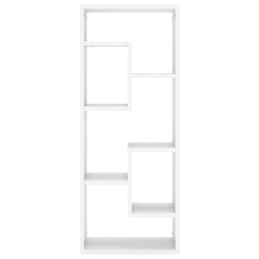 Wandschap 36x16x90 cm bewerkt hout wit is nu te koop bij PeponiXL, paradijselijk wonen!