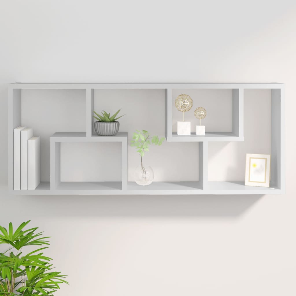 Wandschap 36x16x90 cm bewerkt hout wit is nu te koop bij PeponiXL, paradijselijk wonen!