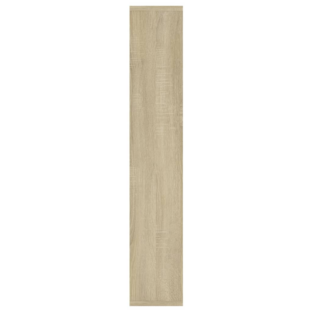 Wandschap 36x16x90 cm bewerkt hout sonoma eikenkleurig is nu te koop bij PeponiXL, paradijselijk wonen!