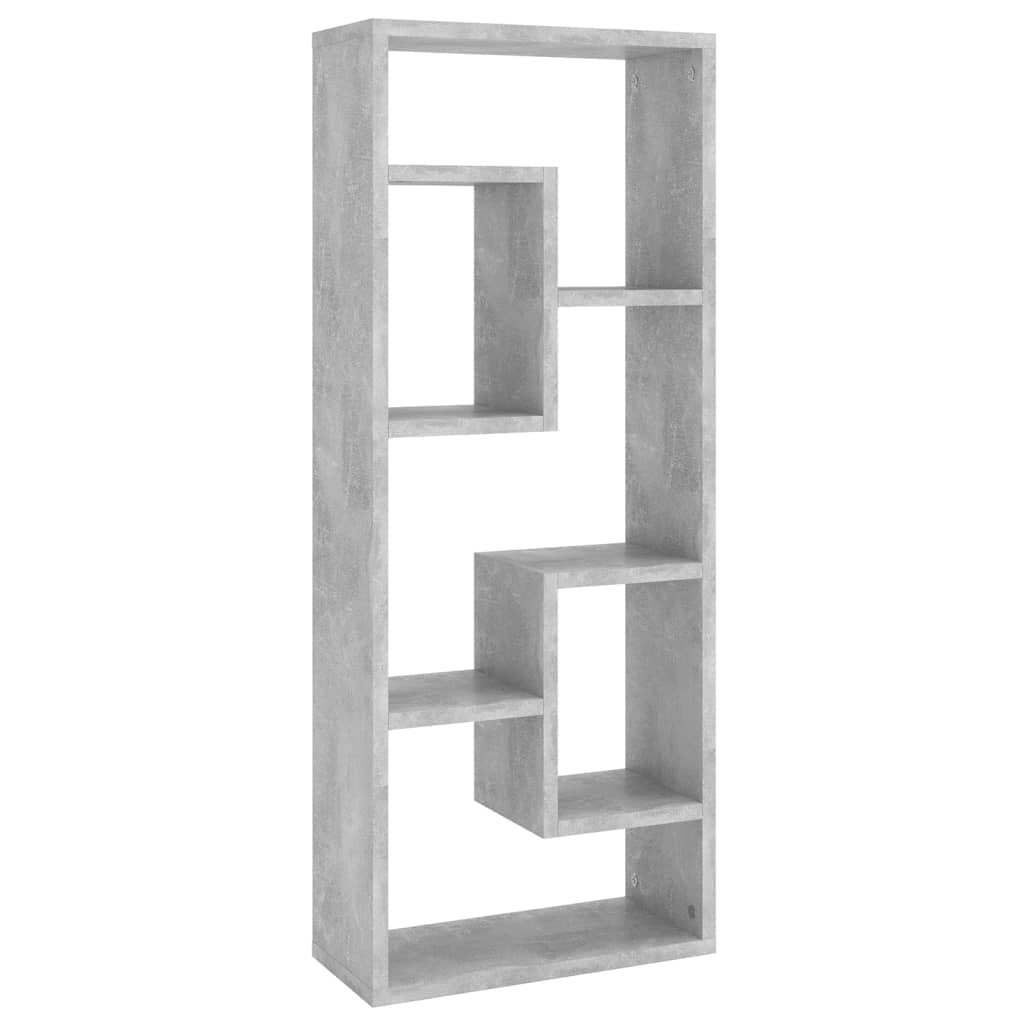Wandschap 36x16x90 cm bewerkt hout betongrijs is nu te koop bij PeponiXL, paradijselijk wonen!