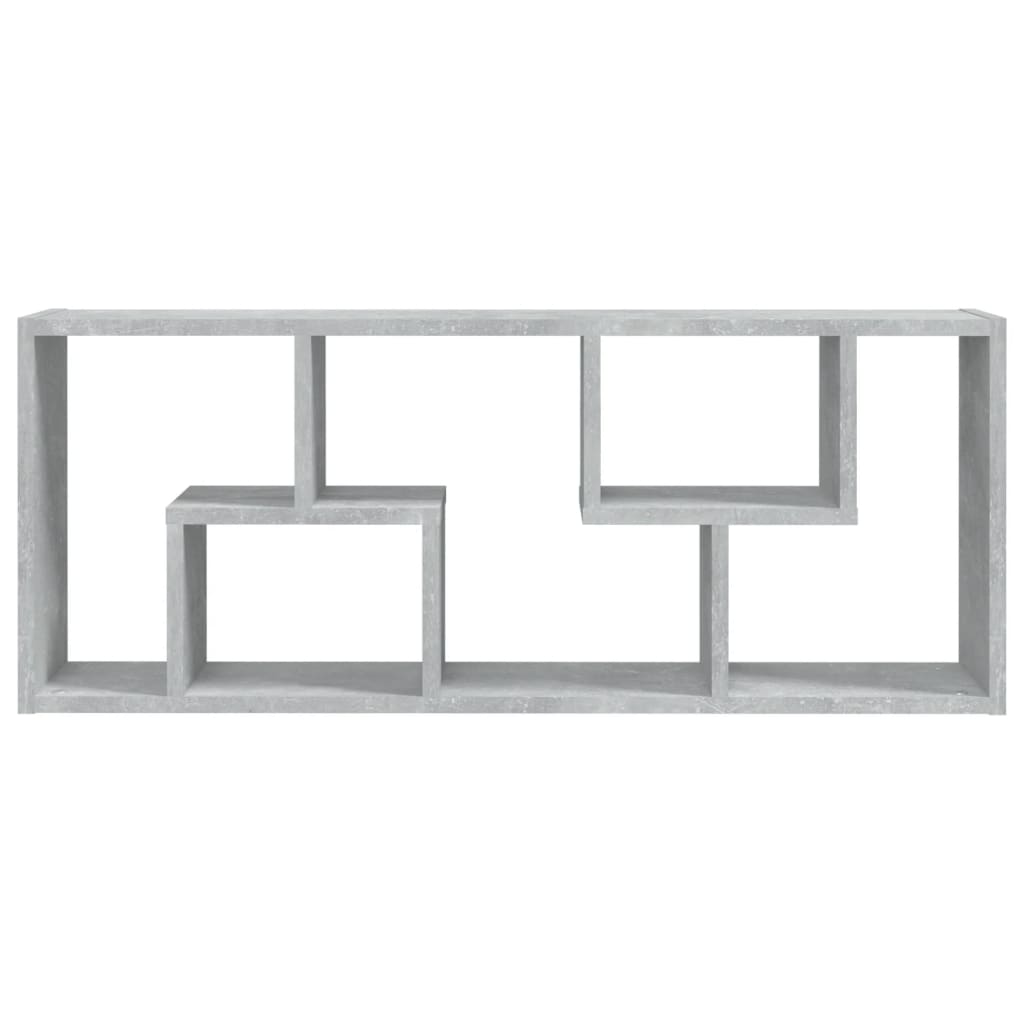 Wandschap 36x16x90 cm bewerkt hout betongrijs is nu te koop bij PeponiXL, paradijselijk wonen!