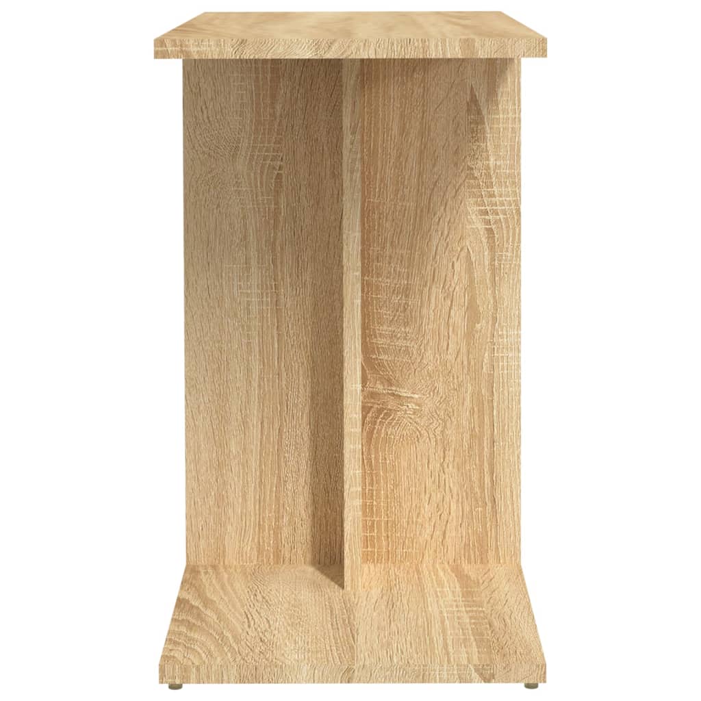 Bijzettafel 50x30x50 cm bewerkt hout sonoma eikenkleurig is nu te koop bij PeponiXL, paradijselijk wonen!