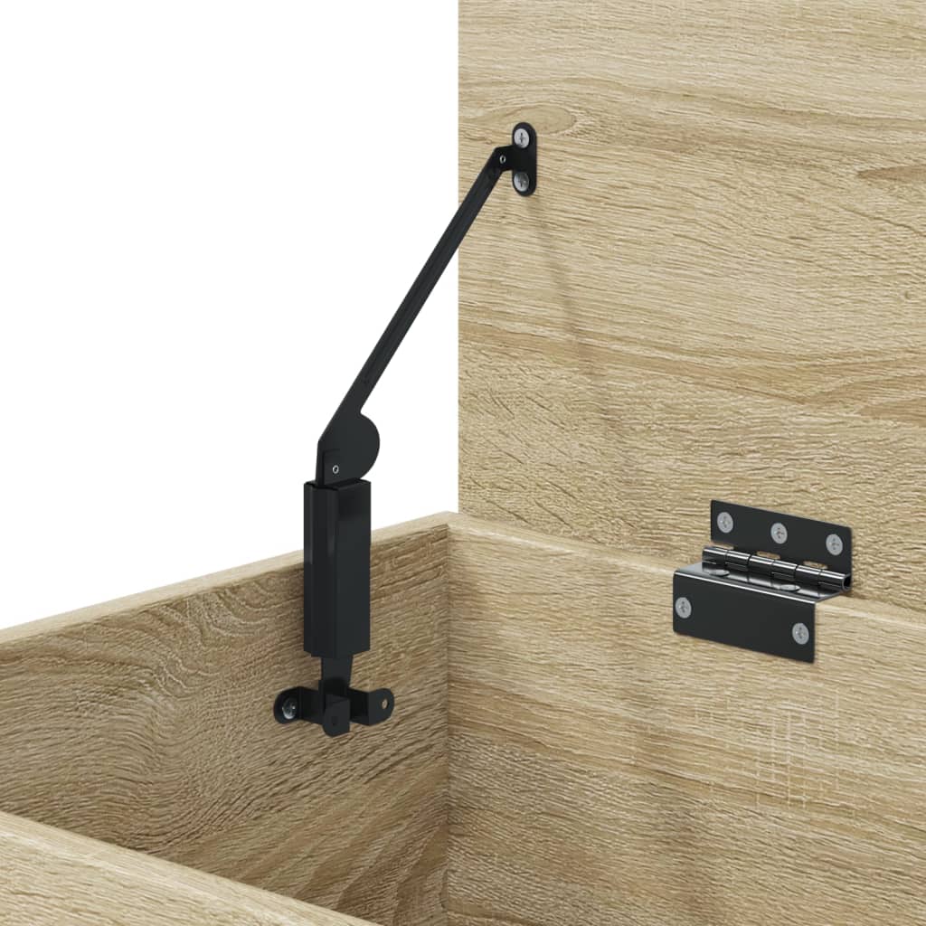 Opbergkist 84x42x46 cm bewerkt hout sonoma eikenkleurig is nu te koop bij PeponiXL, paradijselijk wonen!