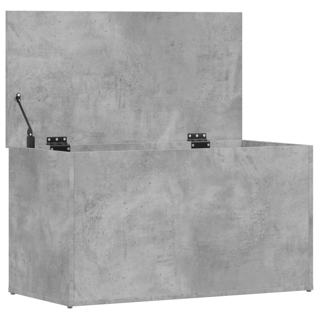 Opbergkist 84x42x46 cm bewerkt hout betongrijs is nu te koop bij PeponiXL, paradijselijk wonen!