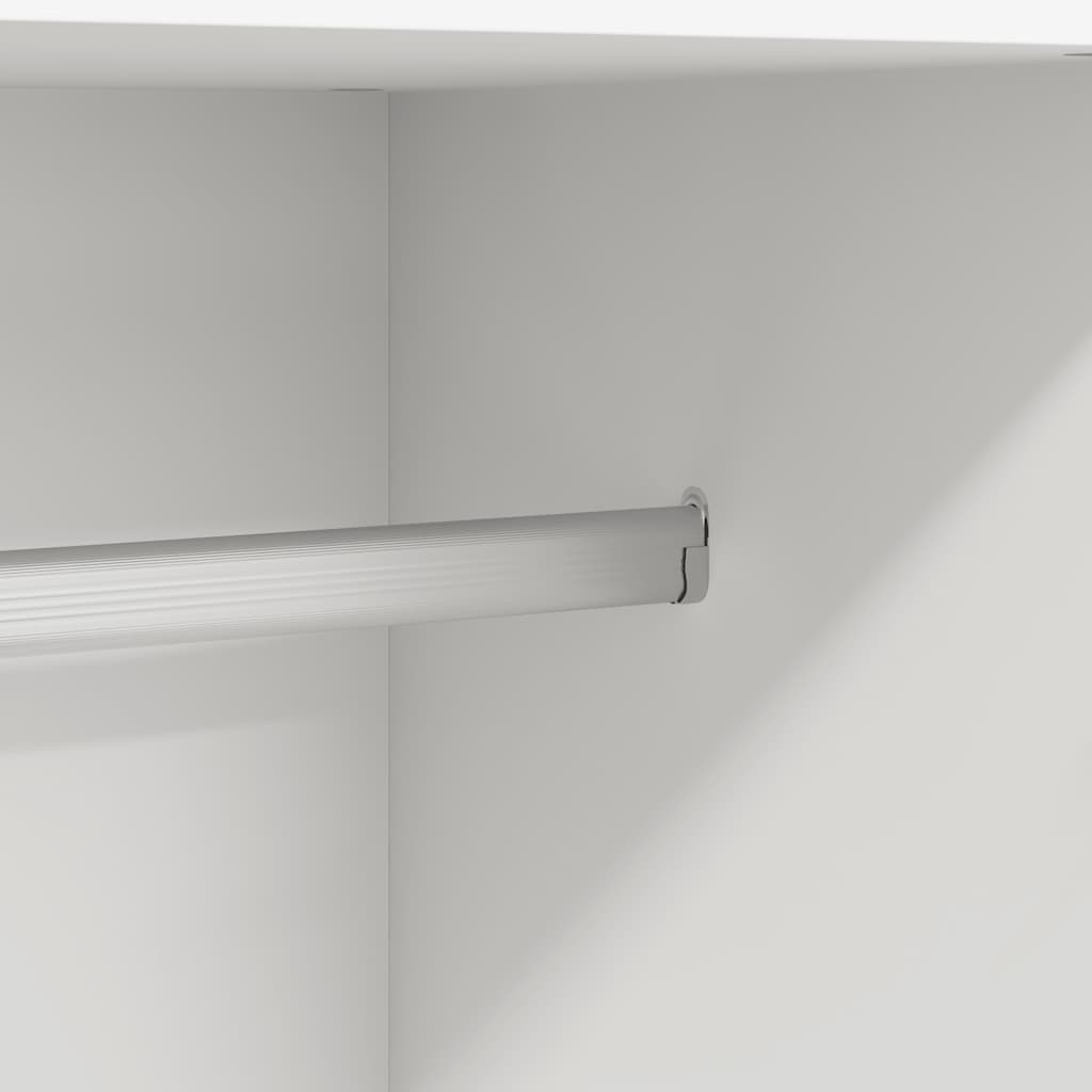 Kledingkast 82,5x51,5x180 cm bewerkt hout wit is nu te koop bij PeponiXL, paradijselijk wonen!