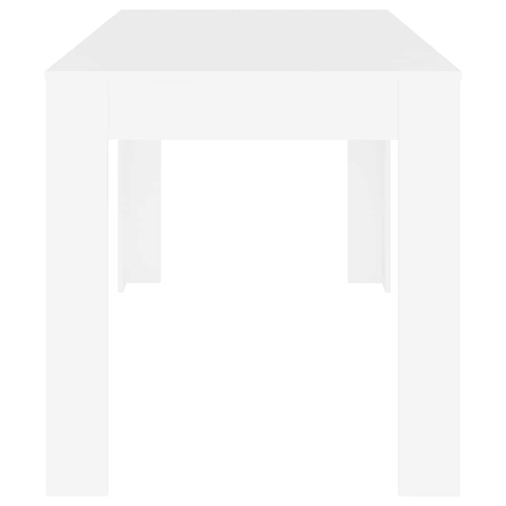 Eettafel 140x74,5x76 cm bewerkt hout wit is nu te koop bij PeponiXL, paradijselijk wonen!
