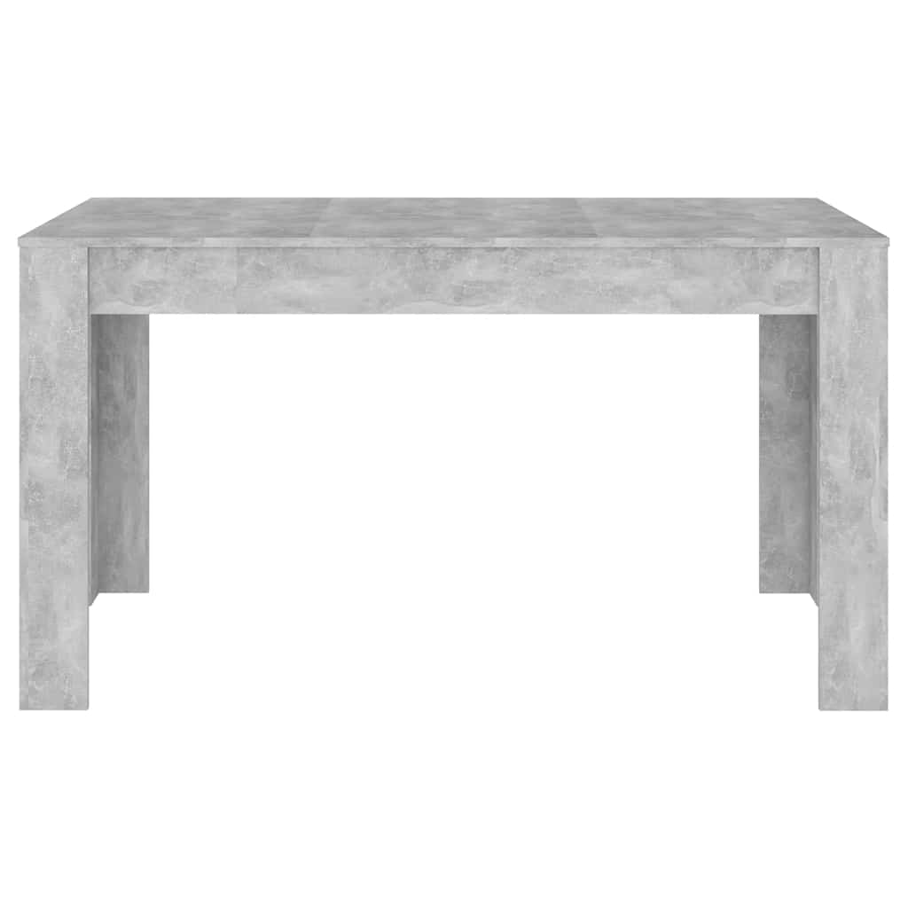 Eettafel 140x74,5x76 cm spaanplaat betongrijs is nu te koop bij PeponiXL, paradijselijk wonen!