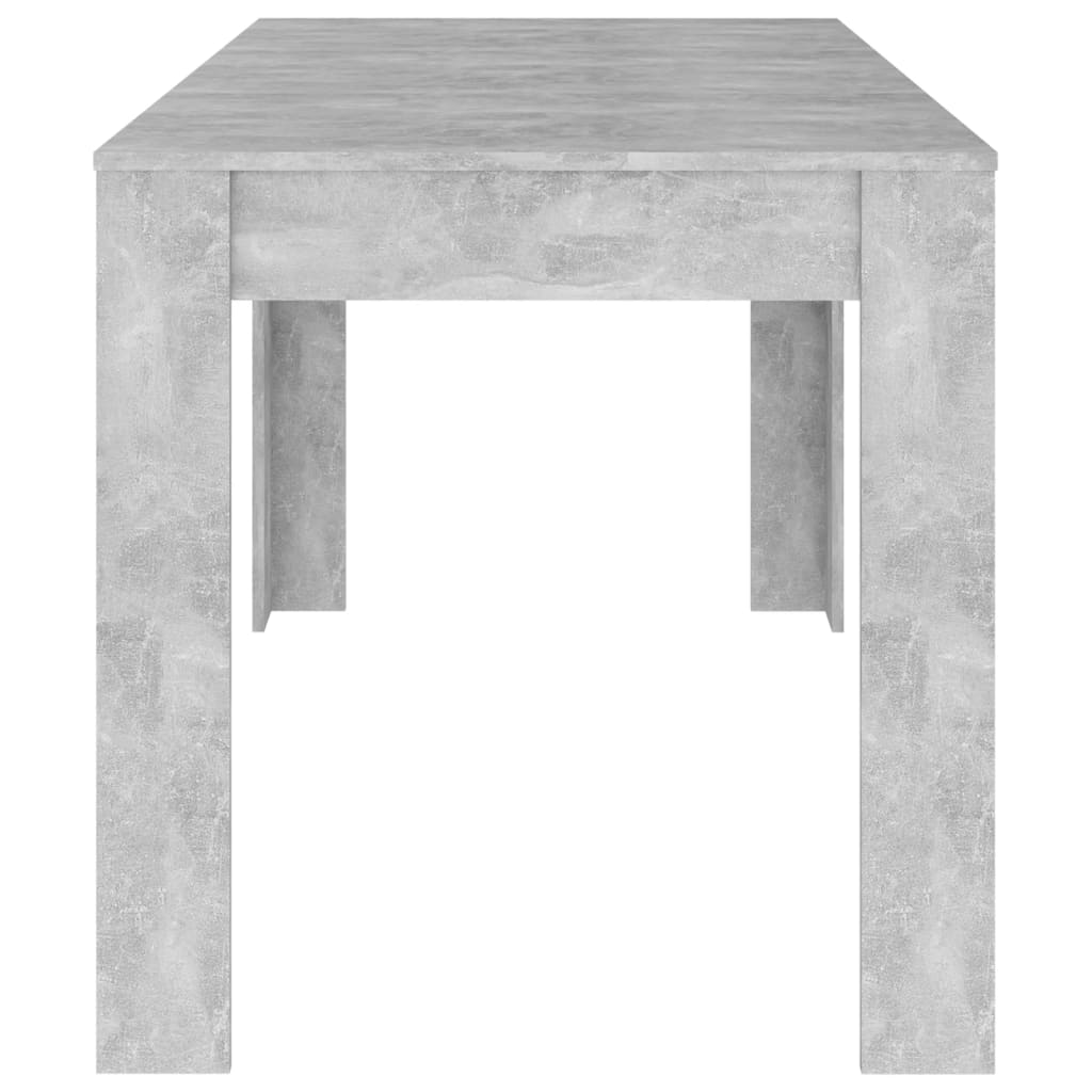 Eettafel 140x74,5x76 cm spaanplaat betongrijs is nu te koop bij PeponiXL, paradijselijk wonen!